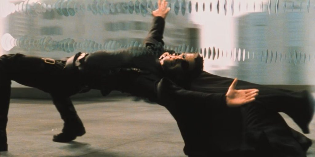 Neo dodging those features like a pro